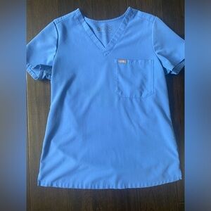 Figs scrub set ceil blue